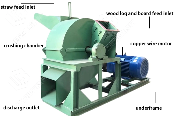 wood crusher structure