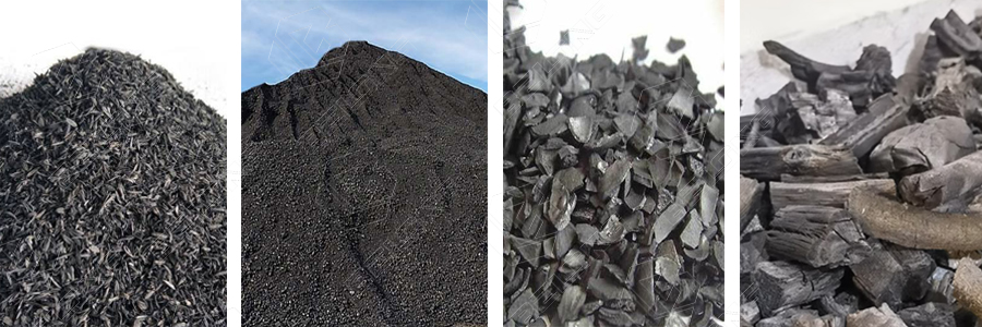 charcoal and coal powder