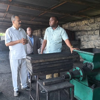 Charcoal extruder machine in Tanzania