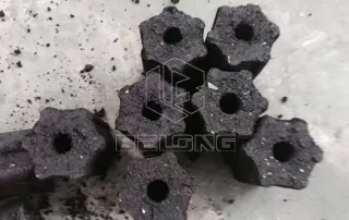 Plum blossom shape charcoal briquettes